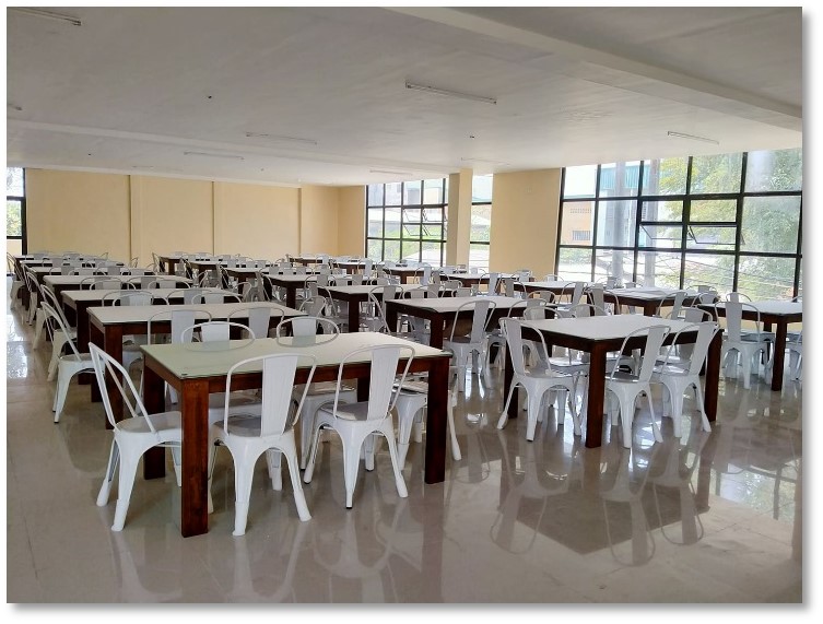 Newly purchased tables & chair for all the clients